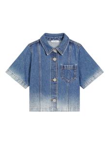 Dolce & Gabbana Kids рубашка на пуговицах, синий
