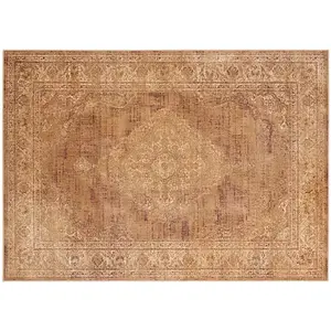 Старинный персидский ковер в рамке с медальоном Safavieh, бежевый, 61x214 см