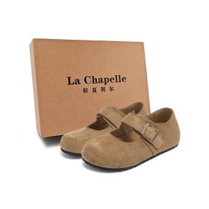 La Chapelle Британский стиль, модные туфли Мэри Джейн из тонкой кожи на мягкой подошве, женские, цвета хаки