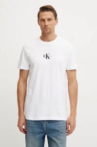 Хлопковая футболка Calvin Klein Jeans, белый