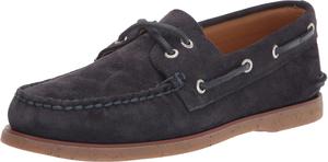 Женские водонепроницаемые и дышащие тапочки Sperry Authentic Original Float Cozy - противоскользящие, изготовлены полностью из материала EVA, с резиновой подошвой, текстурированной стелькой и подкладкой из искусственного меха, темно-синий
