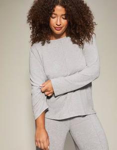 Топ с длинным рукавом серого цвета Kbx