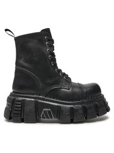 Ботинки на шнуровке New Rock, черный