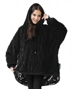 Большой двусторонний детский плед, размер 80 x 109 см Nestl, черный