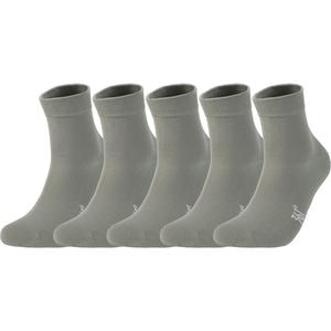 Комплект коротких носков Unisex 361°, [breathable moisture-wicking, long staple cotton]светло-серый (5 pack)