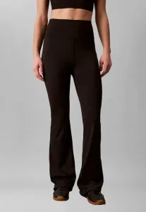 Быстросохнущие спортивные леггинсы с высокой посадкой и расклешенным низом Calvin Klein Performance, Black