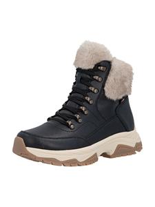 Rieker Черные ботинки на шнуровке