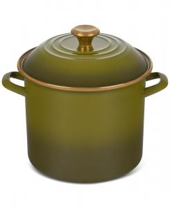 Кастрюля из эмалированной стали объемом 10 кварт с крышкой Le Creuset, Olive