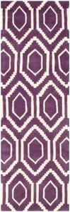Ковер SAFAVIEH, 214 x 214 см, Chatham Collection Purple / Ivory CHT731F ручной работы геометрический премиум шерстяной