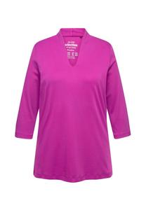 Топ с длинными рукавами À MANCHES 3/4 ET COL CALICE EN PIMA Ulla Popken, розовый