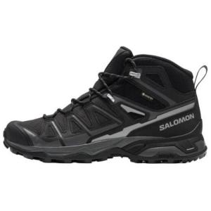 SALOMON Мужские черные походные кроссовки X Ultra Pioneer 2 с амортизацией и дышащими свойствами средней высоты