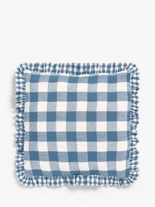 Подушка John Lewis в клетку Gingham John Lewis ANYDAY, Blue