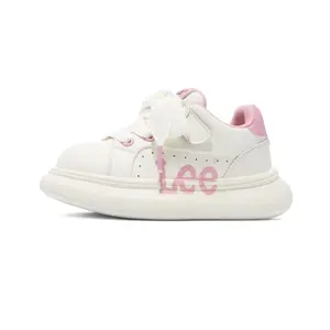 Lee Антиударные, устойчивые к истиранию и дышащие низкие детские уличные кроссовки pink kids