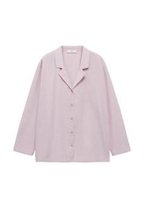 Блузка на пуговицах FILIPA Mango, фиолетовый