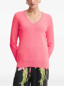 Свитер с V-образным вырезом From Future, розовый