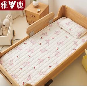 Yalu Наматрасник стеганый хлопковый 70х120 см, класс А, утолщенный, цвет Cherry Rabbit