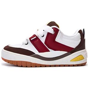 Кроссовки Kappa Skateboarding Shoes Unisex Low-top White-brown-red, коричневый