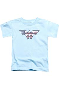 Футболка DC Comics с красно-бело-синим принтом для детей Gildan