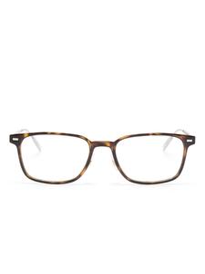 Очки в прямоугольной оправе Montblanc, коричневый