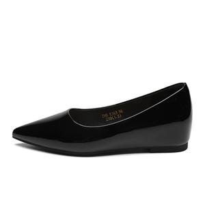 ZHR Женские повседневные туфли на один каблук черные, цвет Black