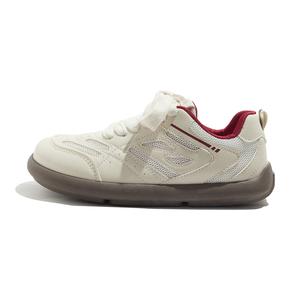 BEIER Легкие и дышащие женские скейтерские кеды низкие бежево-красные, цвет Beige Red