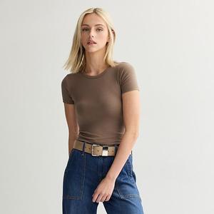 Кроп-футболка с круглым вырезом для подростков So, Camille Brown