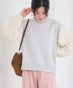 Флисовая толстовка с косами и функцией переключения режимов вязания 1 Coen, цвет Lt.Gray