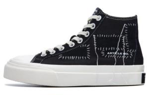 Кроссовки ARTICLE NO. Skateboarding Shoes Unisex High-top Black, черный