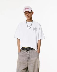 Футболка Pull&Bear Stwd Ghost Mode цвета «кремовый»