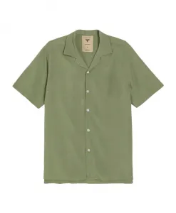 Простая зеленая вискозная рубашка Oas, зеленый