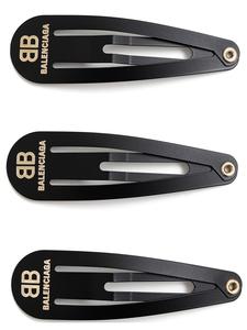 Набор из 3 заколок для волос 'Holli' BALENCIAGA, черный