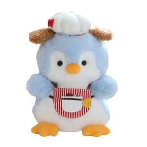 Милые плюшевые игрушки пингвин-повар, высота 13см/23см Julebaby, синий