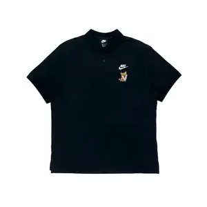 Nike Унисекс поло черное