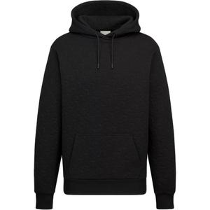 DIOR Мужская худи с монограммой и шнурком, черный