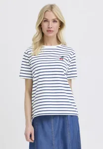 Футболка с принтом bypandinna cherise t 1 B.Young, Bright White Med Blue Stripe