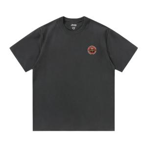 Футболка для школьников с круглым вырезом Moderate Jeep, темно-серый