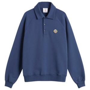 Темно-Синяя толстовка с воротником-петлей Casablanca, Dress Blue