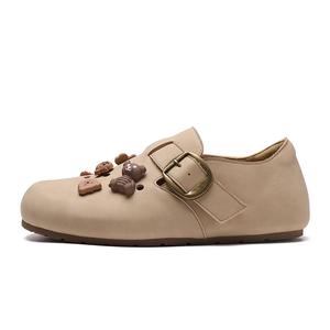 Низкие повседневные туфли женские ZHR, Khaki