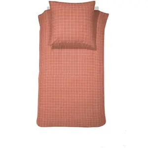 Постельное белье Золушка «Brecht», в клетку Cinderella, цвет terra