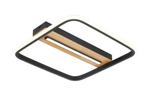 Светодиодный потолочный светильник Novel, черный/дуб