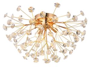 Потолочный светильник KATRINA CRYSTAL 45/25 см Globo, золотистый/прозрачный
