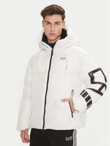 Пуховик стандартного кроя Ea7 Emporio Armani, белый