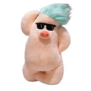 Очаровательная плюшевая кукла поросенка индивидуальная высота 50см/70см MLING, синий