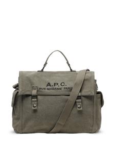 A.P.C. сумка-мессенджер для восстановления сил, зеленый