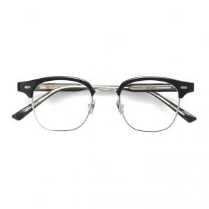 Мужские функциональные очки с металлическим каркасом и оправой из пластин и металла Gentle Monster, черный