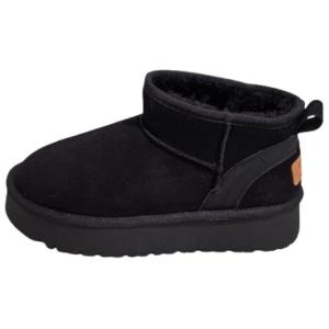 WARRIOR Термостойкие абразивостойкие противоскользящие короткие зимние ботинки женские - черные, цвет Black