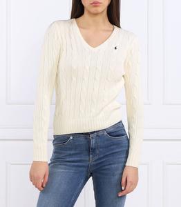 Свитер POLO RALPH LAUREN slim fit, кремовый