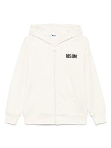 Худи с логотипом MSGM Kids, белый