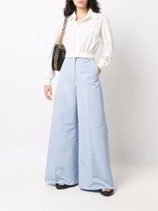 Stella McCartney широкие брюки с завышенной талией, синий