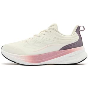 QIAODAN Кроссовки для бега с низкой амортизацией Rebound женские, белые, фиолетово-розовые